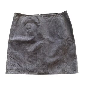 Suede Mini Skirt